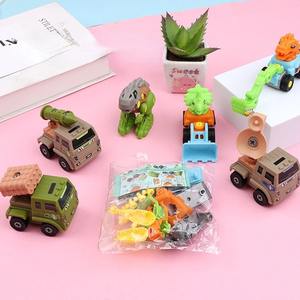 Jincan Mini jouet militaire dinosaure et trompette en plastique assemblé voiture sur le thème des animaux jouets en gros pour garçons et enfants - Product Image 4