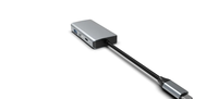 Base de Conexión para Laptop 4 en 1 USB-C Metálica con VGA 2.0, USB 3.0, Carga PD de 100W y Enchufes EU/US en Stock