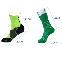 Hommes Sports Elite Basketball Chaussettes Logo Personnalisé Performance Athletic Crew Chaussette
