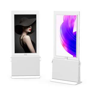 4K độ phân giải màn hình kép quảng cáo hiển thị đám mây CMS hỗ trợ thương mại kỹ thuật số biển hai mặt sàn đứng kiosk - Product Image 1