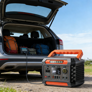 Station d'alimentation portable solaire domestique/extérieure 300W 220V 288Wh à onde sinusoïdale pure avec MPPT et batterie lithium-ion, compatible voiture A3B, onde sinusoïdale pure E - Product Image 1