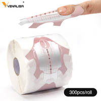 VENALISA 300 pièces Formes adhésives pour ongles, Formes papillon en aluminium pour extension d'ongles, Formes professionnelles pour ongles en acrylique