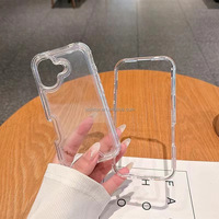 Défendre étui pour iPhone16 Pro Max 3 en 1 multicouche Transparent clair PC + TPU étui de protection complet pour 15 14 13 12 11