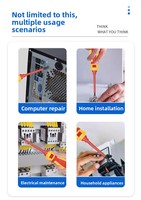 Kit d'outils de maintenance électrique haute tension 13-en-1 le plus vendu – Jeu de tournevis multifonctionnel isolé
