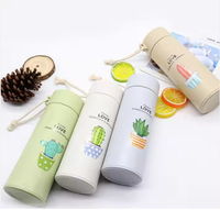 Bouteille d'eau isotherme réutilisable en stock, tasse de voyage, bouteille en verre à double paroi isolée sous vide de qualité alimentaire, accessoires