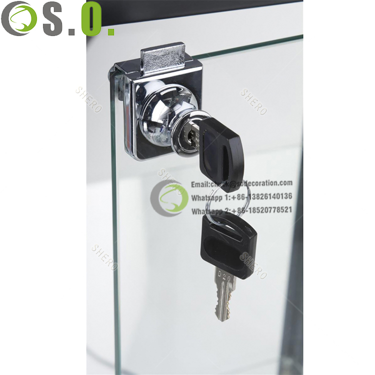 glass display cabinet with led lights