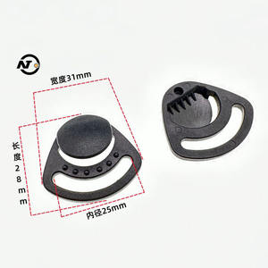 Casco tre sezione accessori 20mm <span class=keywords><strong>Barto</strong></span> Shell a forma di ventaglio cinturino divisore D anello Tri Glide pulsante per animali domestici fibbia - Product Image 1