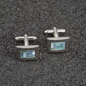 Marlary Custom nuovo alla moda elegante conchiglia gemelli da uomo madreperla conchiglia - Product Image 5