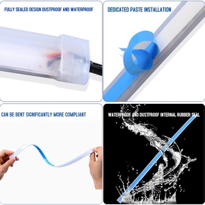Phổ Fit linh hoạt <span class=keywords><strong>Led</strong></span> ban ngày Chạy dải ánh sáng Xe DRL thanh ánh sáng với điều kiện chức năng tín hiệu rẽ mới - Product Image 2