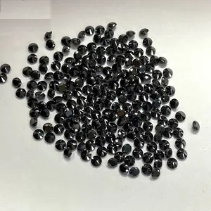 Grande vendita 0.7-2.9mm D nero sciolto Moissanite diamante rotondo brillante Moissanite per gioielli Moissanite
