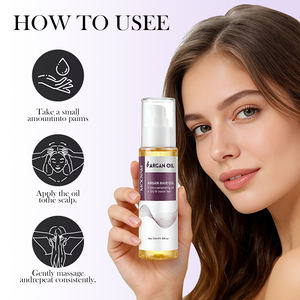 Huile essentielle pour les soins capillaires à l'huile d'argan marocaine, renforce les racines des cheveux, hydrate le cuir chevelu, hydrate, anti-frisottis, huile pour les soins capillaires - Product Image 6