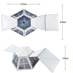 Carpa Familiar de Apertura Rápida, Oxford de Doble Capa, Impermeable UPF50+, para las <span class=keywords><strong>Cuatro</strong></span> Estaciones, Amplio Espacio, Portátil, para Exteriores, con una Habitación - Product Image 3