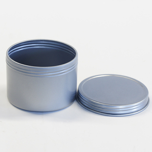 HUAMEI 2026 Scatola di <span class=keywords><strong>Latta</strong></span> Rotonda Profonda con Coperchio a Vite, Contenitore Argento-Grigio per Caramelle, Confezione Regalo <span class=keywords><strong>in</strong></span> Due Pezzi - Product Image 4