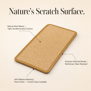 Tapis à gratter pour chat en sisal auto-adhésif, à fixer au mur, sans produits chimiques, taille personnalisée, vente en gros OEM - Product Image 3
