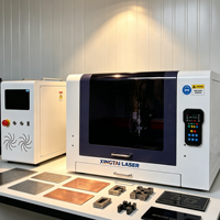 Machine de découpe laser à fibre de précision à contrôle facile XT-4040 CNC AI pour la découpe de plaques signalétiques métalliques/litaines et de petites pièces