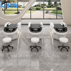 Fauteuil de coiffure thaïlandais moderne KISEN pour salon, lit de lavage, fauteuil de massage électrique 4D pour le corps entier et le spa capillaire - Product Image 3