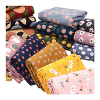 Tissu de flanelle 100% coton prêt à être expédié pour pyjamas/chemise de nuit avec impression réactive