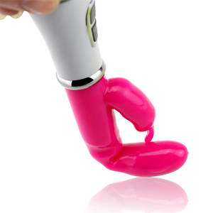 Venta al por mayor recargable conejo vibrador multi-velocidad vibración impermeable cuerpo seguro material adulto sensual masajeador juguete sexual - Product Image 5