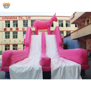 Toboggan aquatique gonflable commercial en PVC, thème cerf rose, double piste, écologique, capacité 10 personnes, grande taille personnalisée, USA AIRFUNPRO - Product Image 5