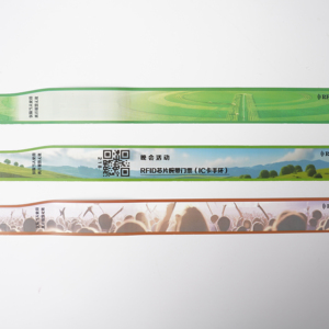 สายรัดข้อมือ RFID แบบปรับได้ตามสั่ง สำหรับงานเทศกาลดนตรี กิจกรรมกีฬา ผลิตภัณฑ์ควบคุมการเข้าออกด้วยบัตร NFC ขนาดเล็กจากโรงงาน - Product Image 1