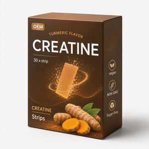 Tiras de Creatina Monohidrato de Disolución Rápida OEM, Tiras Orales de Creatina Monohidrato de Disolución Rápida para Energía Pre-Entrenamiento - Product Image 1