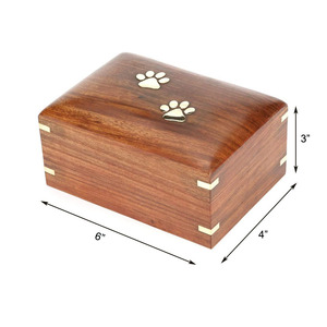 Evcil hayvan vazosu kutusu ahşap hatıra kutusu kurşun kedi köpekler için külleri - Product Image 2
