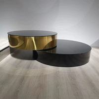 Table basse de salon moderne, luxueuse et durable, pliable, rotative, extensible, minimaliste, avec design créatif, de différentes tailles, pour les maisons.