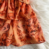 Ensemble deux pièces sexy en mousseline de soie pour femmes Hauts courts + Mini jupevolants Nouvelle collection Printemps Automne Sexy