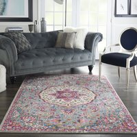 Tapis de salon moderne, lavable, antidérapant, effet cachemire, pour animaux de compagnie, grande taille, style persan vintage, imprimé 3D