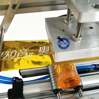 Machine de marquage à chaud pneumatique incurvée SGW, machine de marquage à chaud de bureau pour bouteilles rondes, machine de marquage à chaud pour flacons cosmétiques, gobelets en plastique