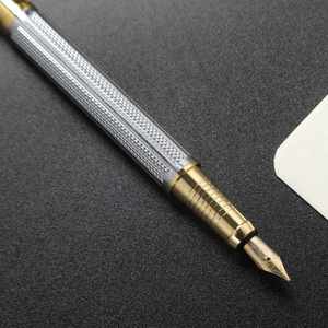Business Writing <b>Pen</b> Student Practice Metal Fountain <b>Pen</b> Wholesale Customized logo Signature Retro 0.5mm <b>Pen</b> - Product Image 2