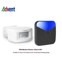 Bel Pintu Portabel Nirkabel Dioperasikan dengan Baterai Desain Berwarna-warni ABS Sensor Gerak PIR Tahan Air Dukungan Aplikasi Tuya Smart