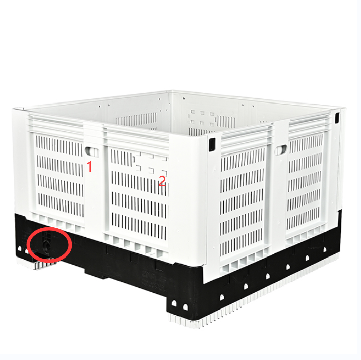 Австралийская сверхпрочная складная пластиковая коробка для поддонов, Штабелируемая коробка для овощей