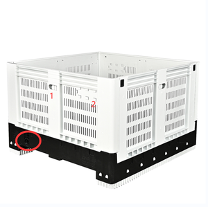 Úc Heavy Duty Số Lượng Lớn Có Thể Gập Lại Nhựa <span class=keywords><strong>Pallet</strong></span> Hộp Stackable Hộp <span class=keywords><strong>Pallet</strong></span> Cho Rau - Product Image 1