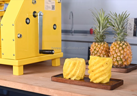 Kleine Handbediende Ananas Dunschiller Kernmachine Ananas Snijmachine