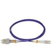 Venta caliente LC SC MM OM4 DX Conector LC/UPC a SC/UPC OM4 50/125 Cable de conexión de fibra óptica dúplex multimodo Equipo de fibra óptica
