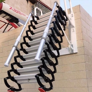 <span class=keywords><strong>Escalier</strong></span> <span class=keywords><strong>escamotable</strong></span> électrique moderne pour grenier, en acier au carbone épaissi, pliable et rétractable - Product Image 6