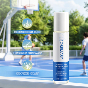 HUNMUI Siero per Capelli e Cuoio Capelluto al 3% <span class=keywords><strong>di</strong></span> Rosmarino, Roll-On con Aloe Vera e Olio <span class=keywords><strong>di</strong></span> Zenzero, Trattamento Anticaduta e Tonico Nutriente per le Radici - Product Image 3
