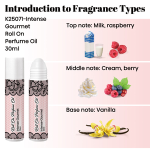 Personalizado 30ml de larga duración Eau De Parfum lechoso vainilla frambuesa Gourmand fragancia rodillo Roll-on ACEITE DE Perfume - Product Image 2