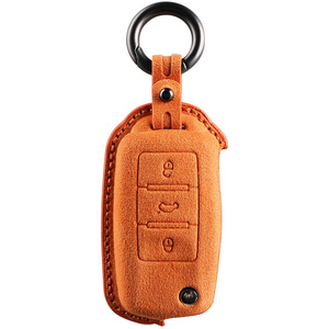 Para Volkswagen <span class=keywords><strong>Bora</strong></span> Lavida Sagitar Polo Tharu XR Tayron Car Key Holder Funda de cuero - Product Image 6
