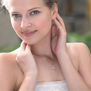 Collana con Ciondolo a Fiore alla Moda per Donne, Stile Coreano, Catena per Clavicola, Gioielli per Uso Quotidiano - Product Image 6