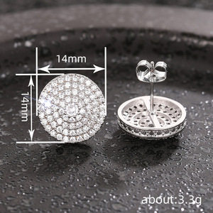 Orecchini con Brillantini su Tutta la Superficie per Donne, Gioielli Eleganti per Uso Quotidiano - Product Image 4