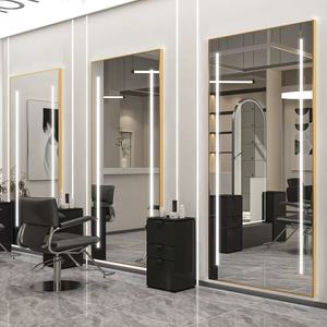 Hiện đại hình chữ nhật kính treo tường LED phòng tắm gương cảm ứng chuyển đổi defogging chiếu sáng một mặt khung nhôm sinh nhật - Product Image 4