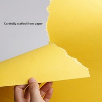 Série Jaune – Papier de fond de couleur unie en carton rigide A4/A3 pour peinture chinoise artisanale, matériel créatif pour la maternelle