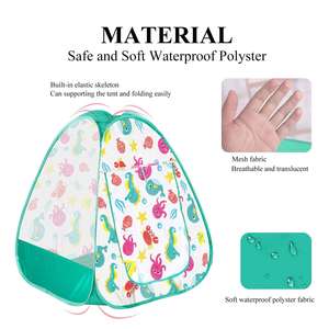 Foldable Portable Playhouse Pop up Kids <b>Play</b> <b>Tent</b> for Indoor Outdoor With Carry Bag, Gift Boys and Girls - Product Image 2