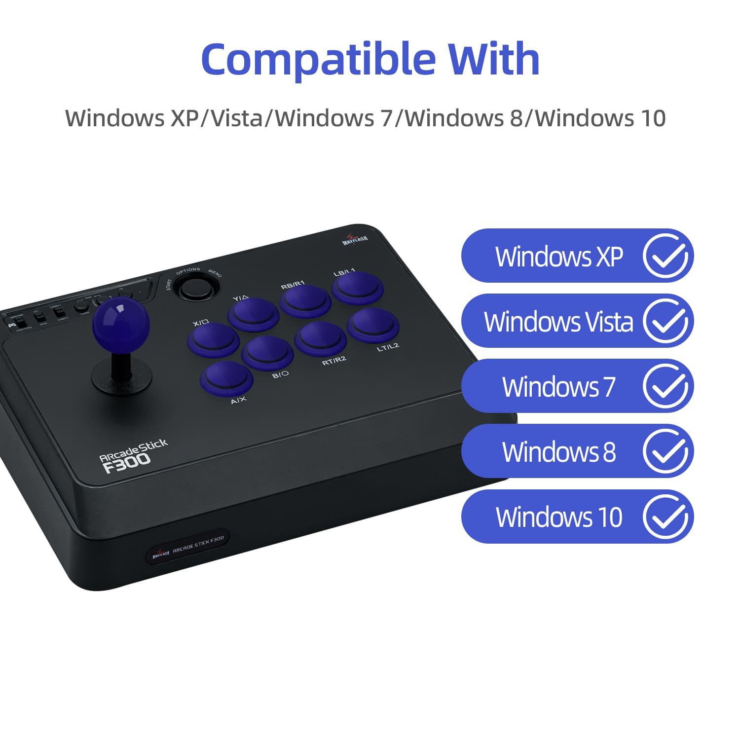 Xbox MAYFLASH F300 Elite With Sanwa Buttons Arcade Stick