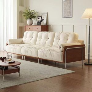 Canapé en chenille vintage français sur mesure, forme nuage, <span class=keywords><strong>housse</strong></span> amovible et lavable pour salon de luxe - Product Image 1
