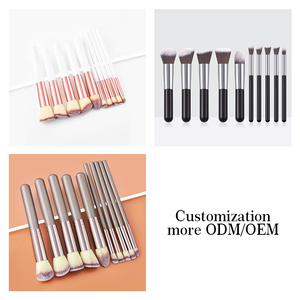 Meilleure vente Portable 10 pièces ensemble de pinceaux de maquillage correcteur sourcils cheveux ombre à paupières poudre libre fard à joues pinceaux pour le visage - Product Image 4