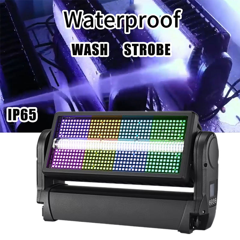 ZY 1000W RGB 3-in-1 LED Strobe Light Waterproof Moving Head Wash