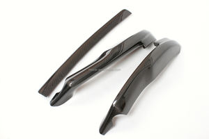 Matériau supérieur en fibre de carbone sèche pour Audi <span class=keywords><strong>A4</strong></span> SLINE <span class=keywords><strong>B8</strong></span> pare-chocs de voiture séparateur avant - Product Image 3